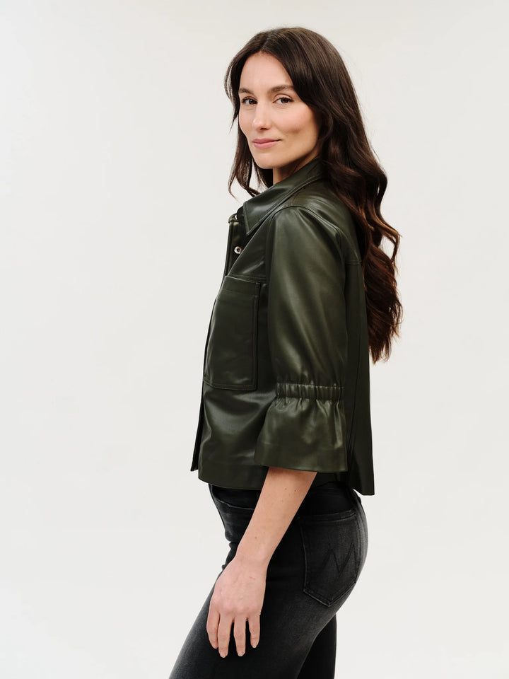 ROMY FAUX LEATHER JACKET