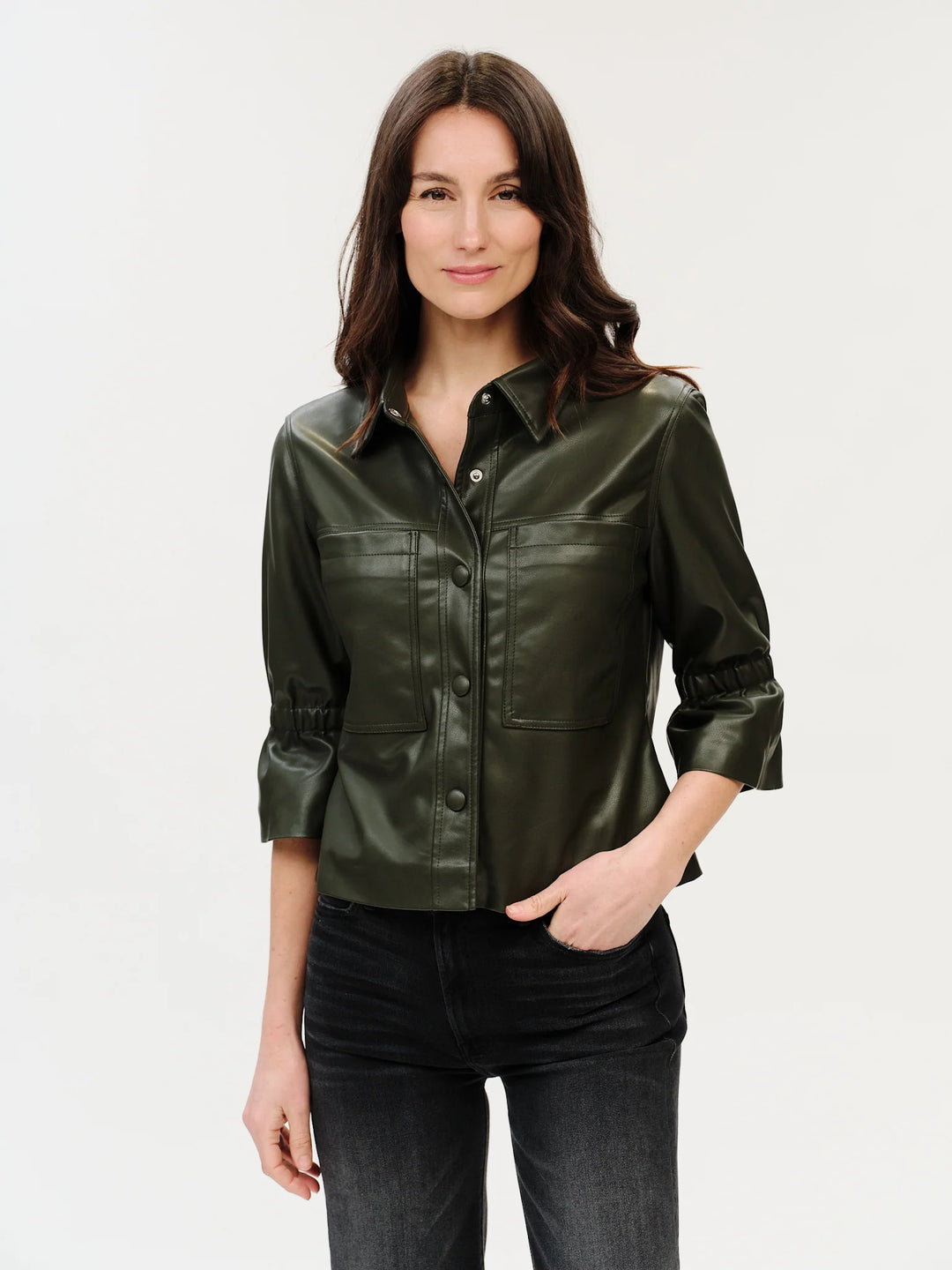 ROMY FAUX LEATHER JACKET