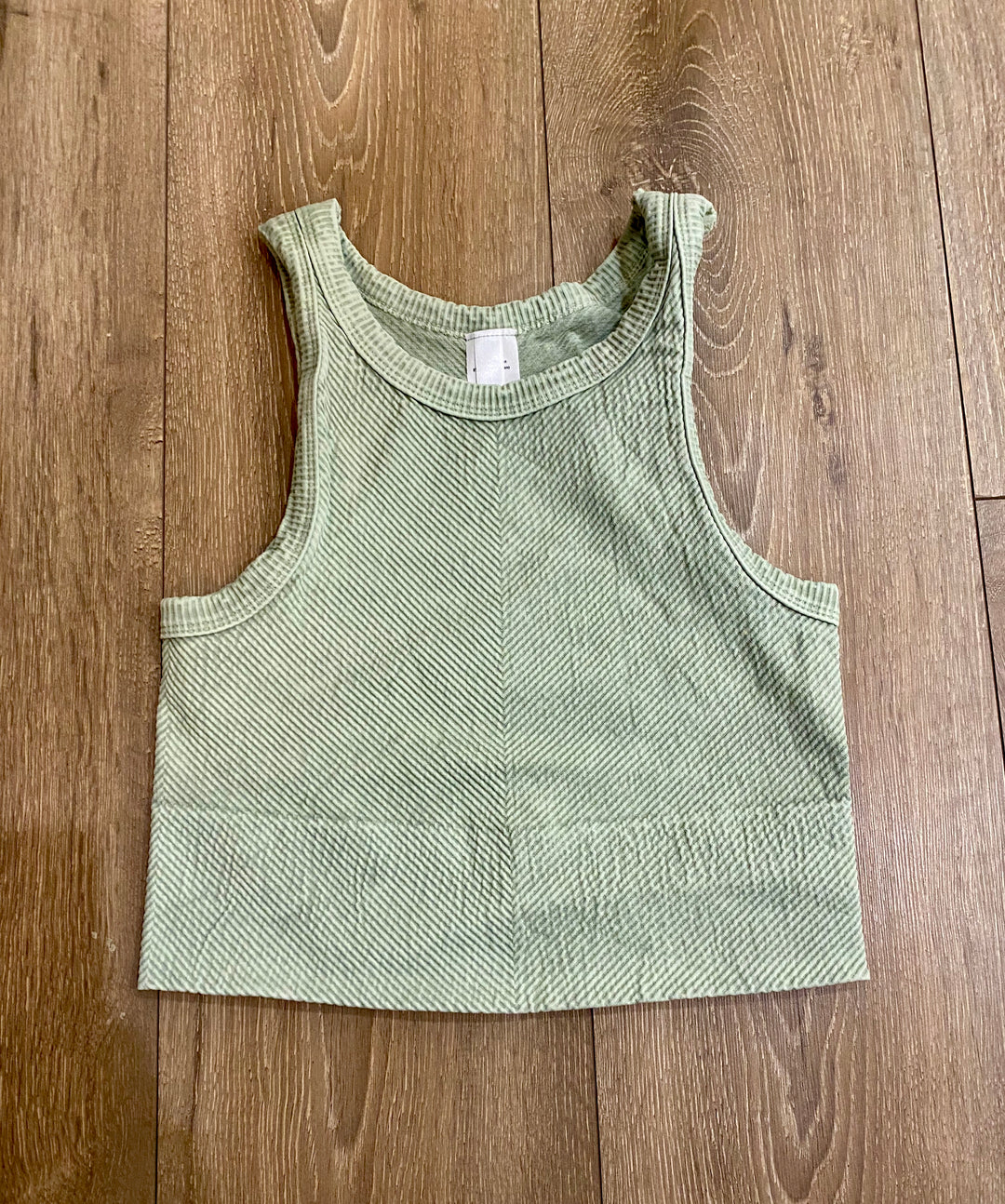 Vintage Chevron  Crop Top