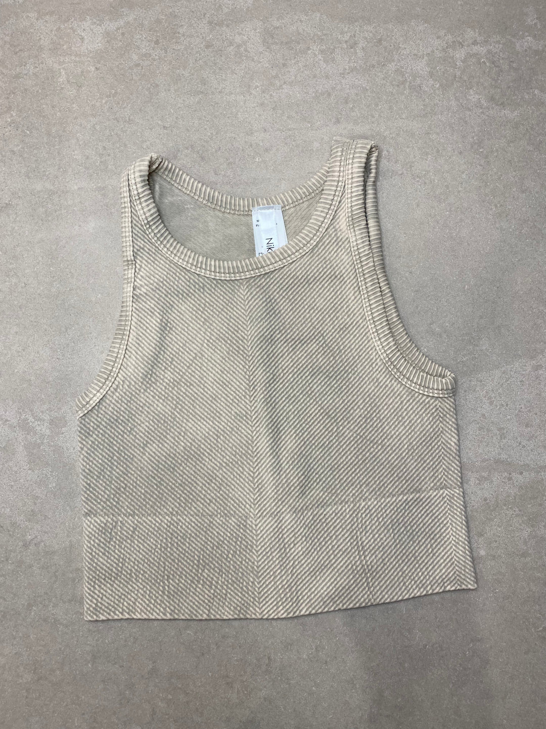 Vintage Chevron  Crop Top