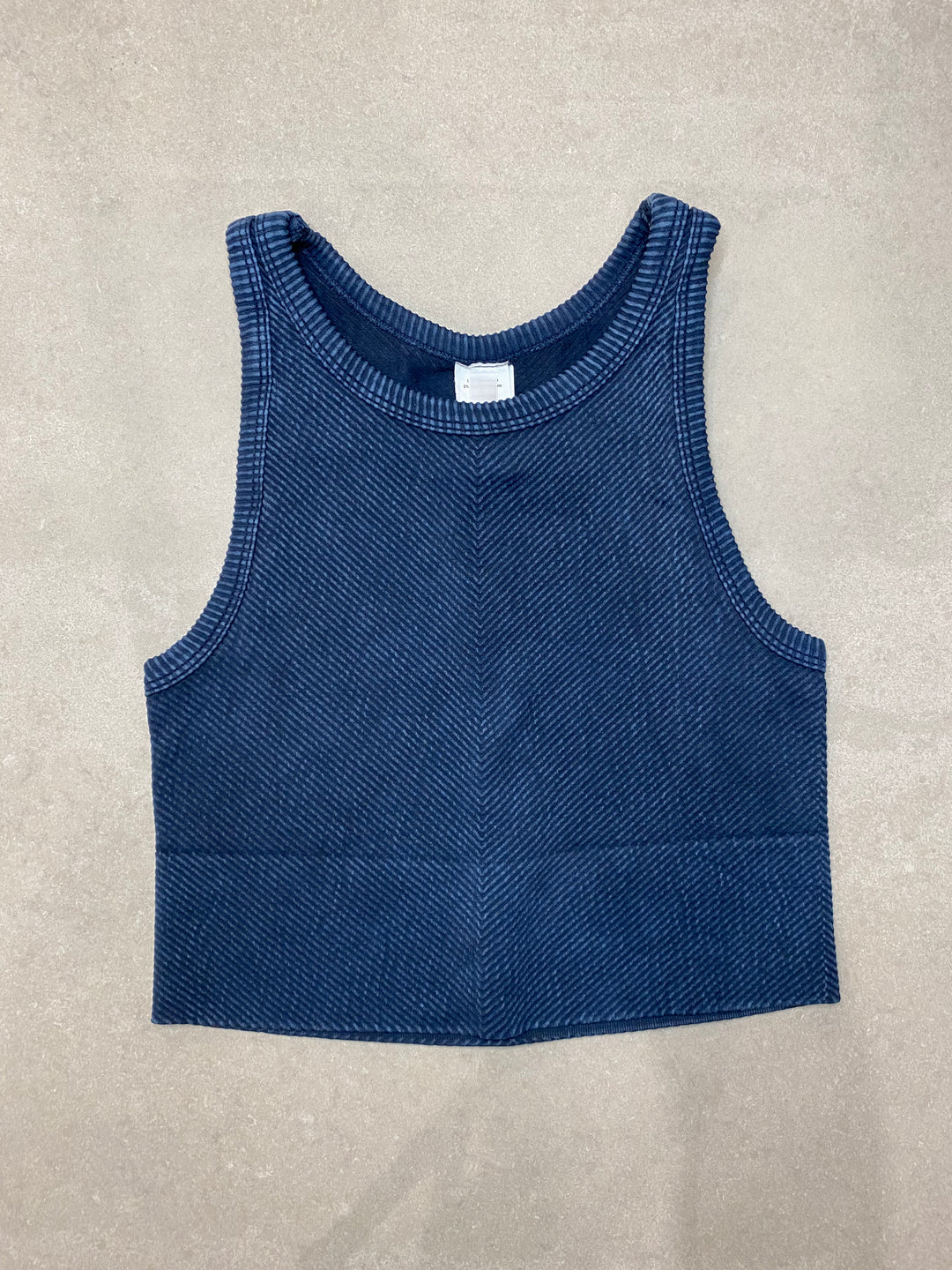 Vintage Chevron  Crop Top