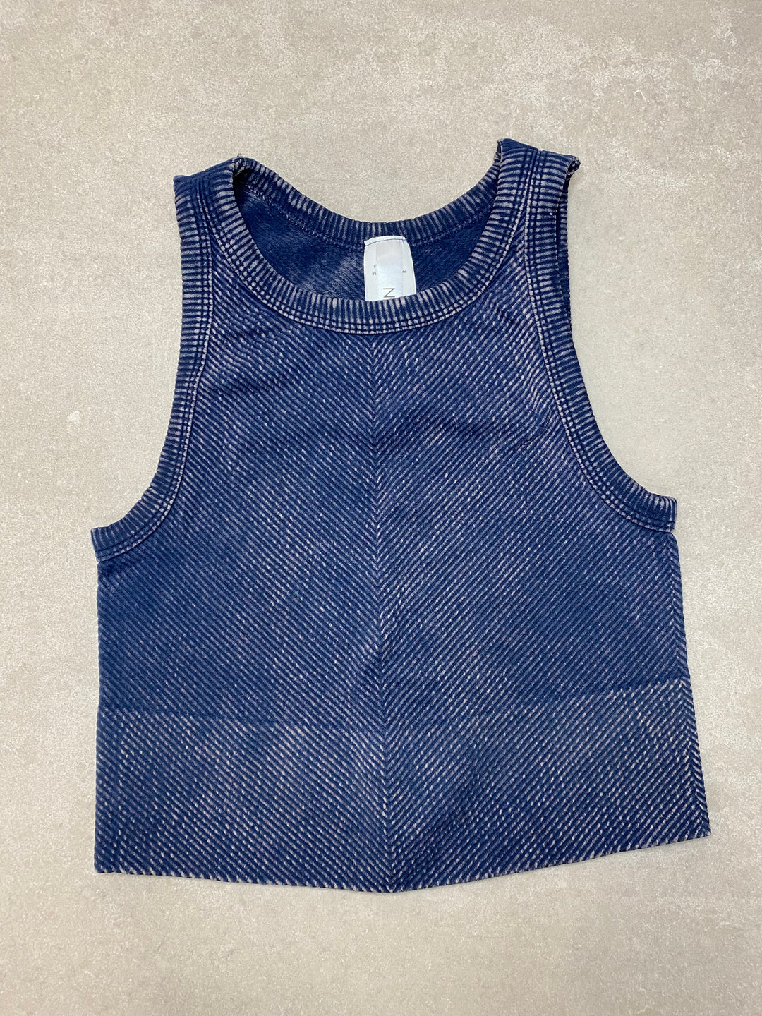 Vintage Chevron  Crop Top