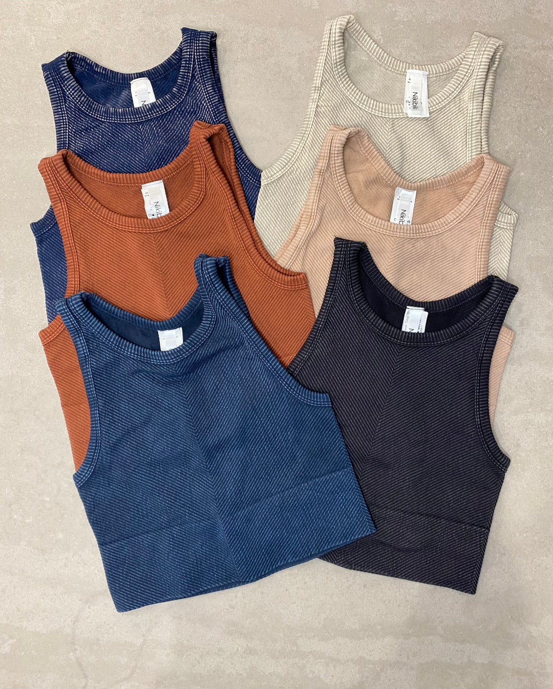 Vintage Chevron  Crop Top